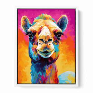 Camel Modern Art Painting Framed Print