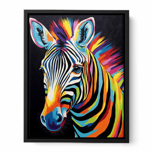 Modern Zebra Canvas Print