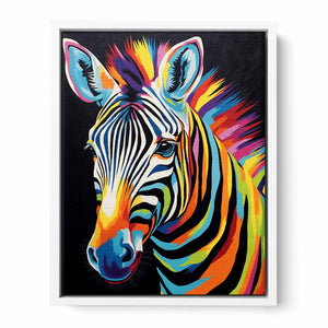 Modern Zebra Framed Print