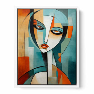 Cubist Woman Framed Print