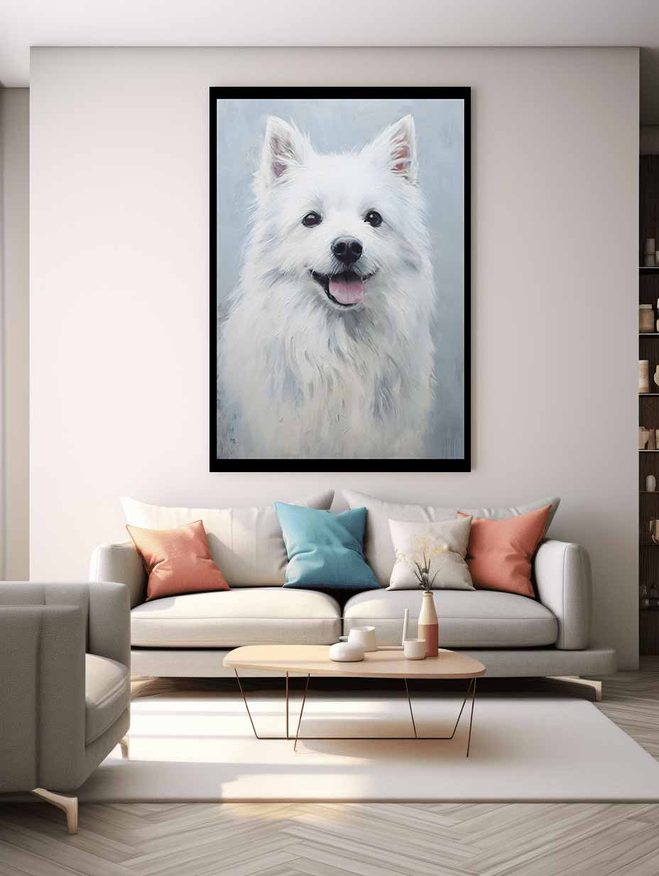 White Dog Painting