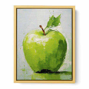 Green Apple Streched canvas