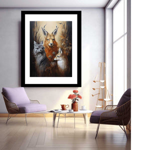 Three Animal Modern Art Painting