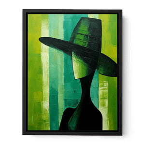 Emerald Fragments Canvas Print