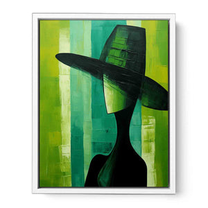 Emerald Fragments Framed Print