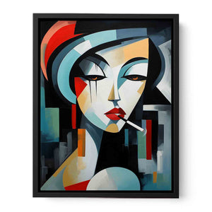 Cubist Muse Canvas Print