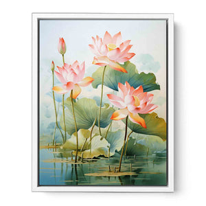 Lotus Flower Framed Print