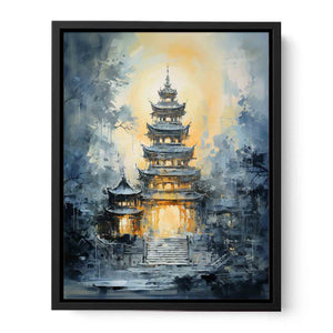Zen in Wood Canvas Print