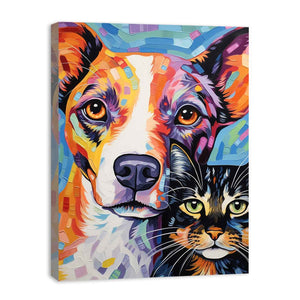 Cat Dog Painting