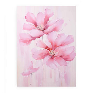 Pink Flower Modern Art Painting