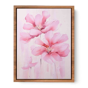 Pink Flower Modern Art Painting Poster