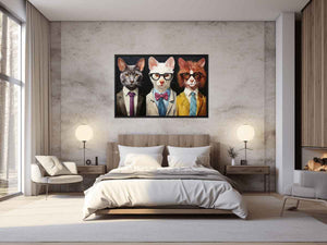 Modern Animal with Glasses Painting