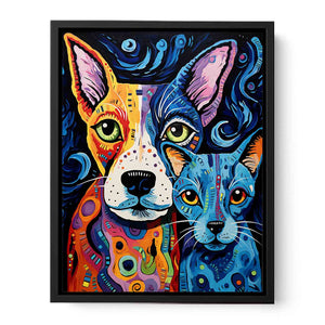 Modern Dogs Canvas Print