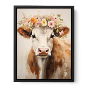 Modern Cow Canvas Print