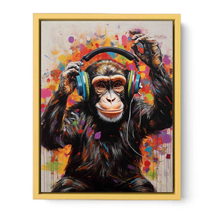Modern Monkey Streched canvas