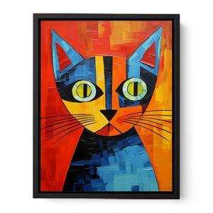 Cubism Cat Canvas Print