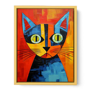 Cubism Cat Streched canvas