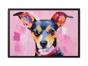 Pink Dog Canvas Print