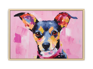 Pink Dog Art Print