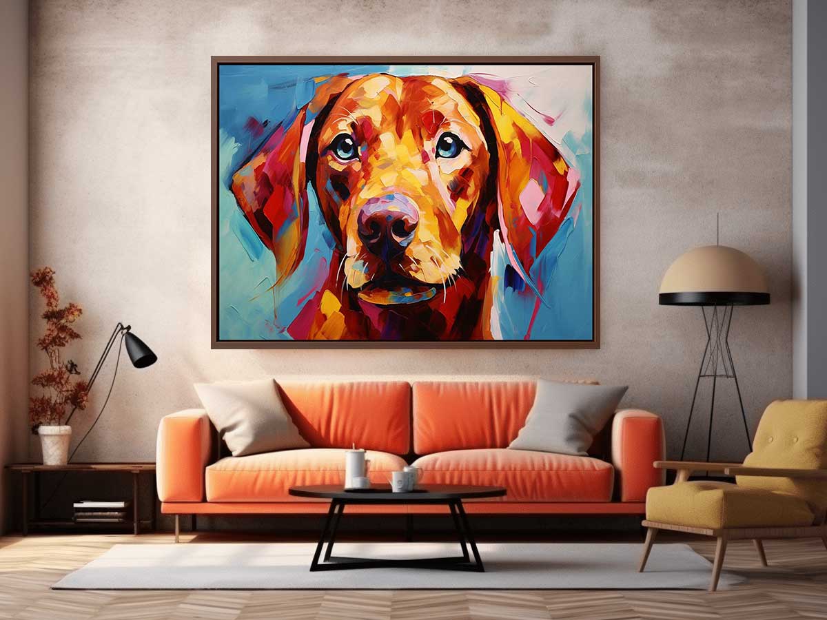 Red Dog Painting