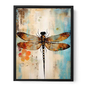 Vinatge Dragonfly Canvas Print