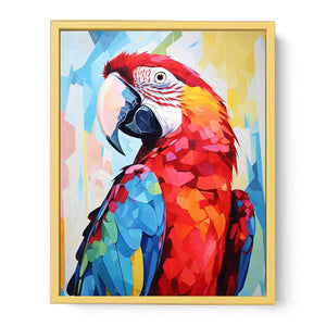 Tropical Parrot Streched canvas
