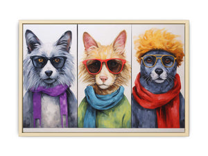 Animal with Glasses Art Print