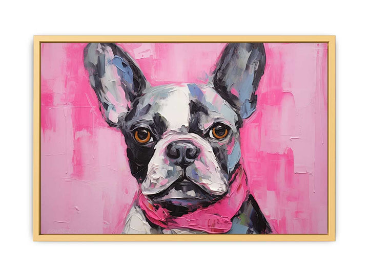 Modern Art Painting Pug Dog   Poster