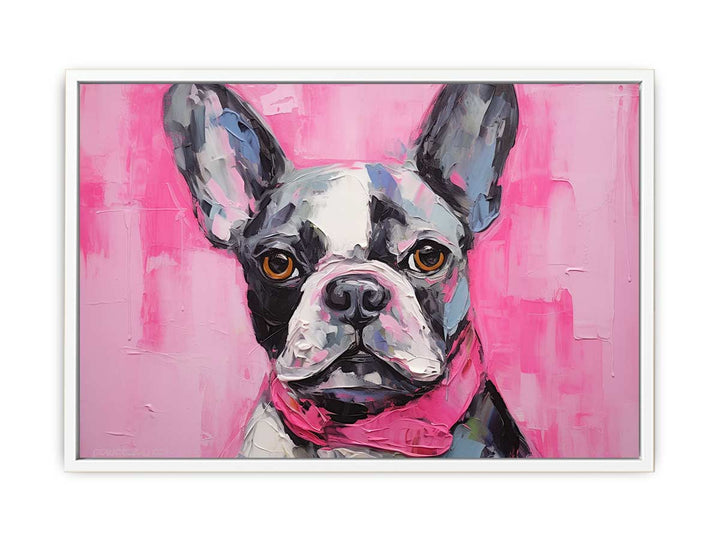 Modern Art Painting Pug Dog  Canvas Print