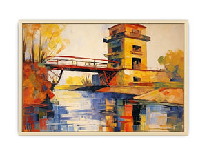 Building Modern Art Painting Art Print