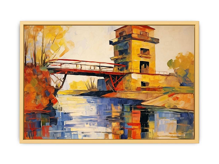 Building Modern Art Painting   Poster