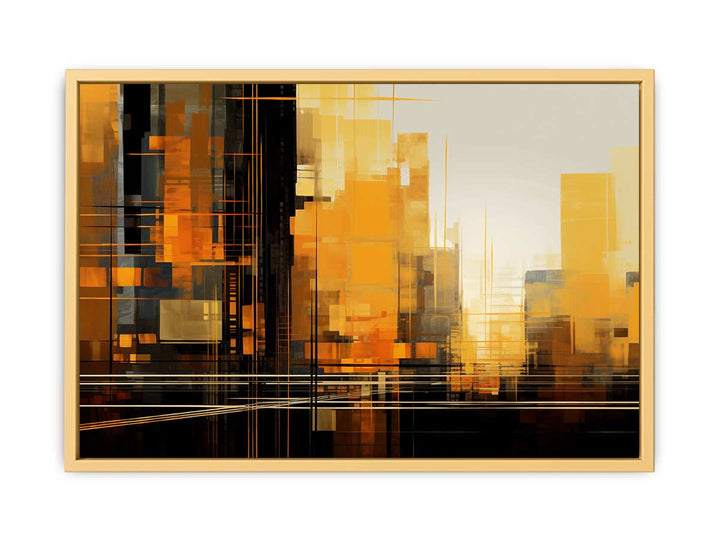Modern Building Art Painting  Poster