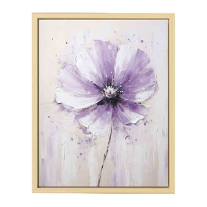 Flower White Purple Art Painting Art Print