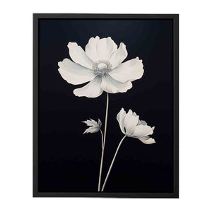 White Flower Painting Canvas Print
