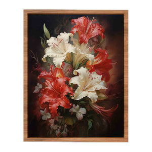 Flower Red Art Painting Poster