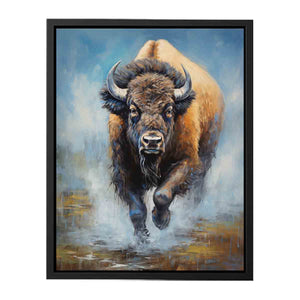 Running Bull Canvas Print