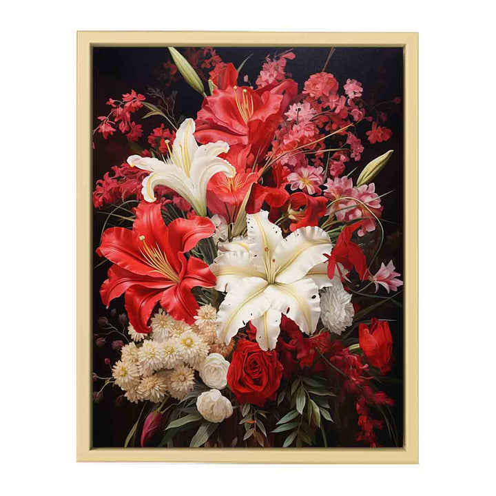 Beautiful Floral PaintingFramed Print
