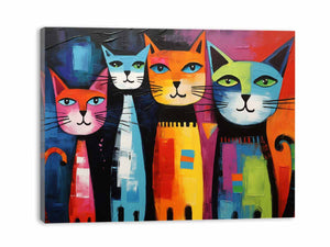 Cat Modern Art Painting