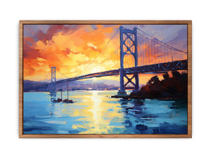 Sunset Bridge Poster