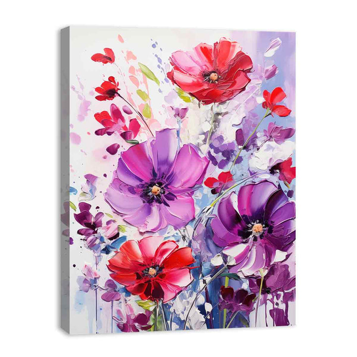 Flowers Painting On Canvas