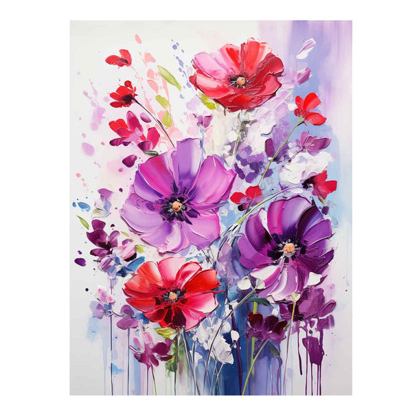 Flowers Painting On Canvas