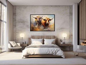 Spirit of the Shaggy Giants Bull Painting