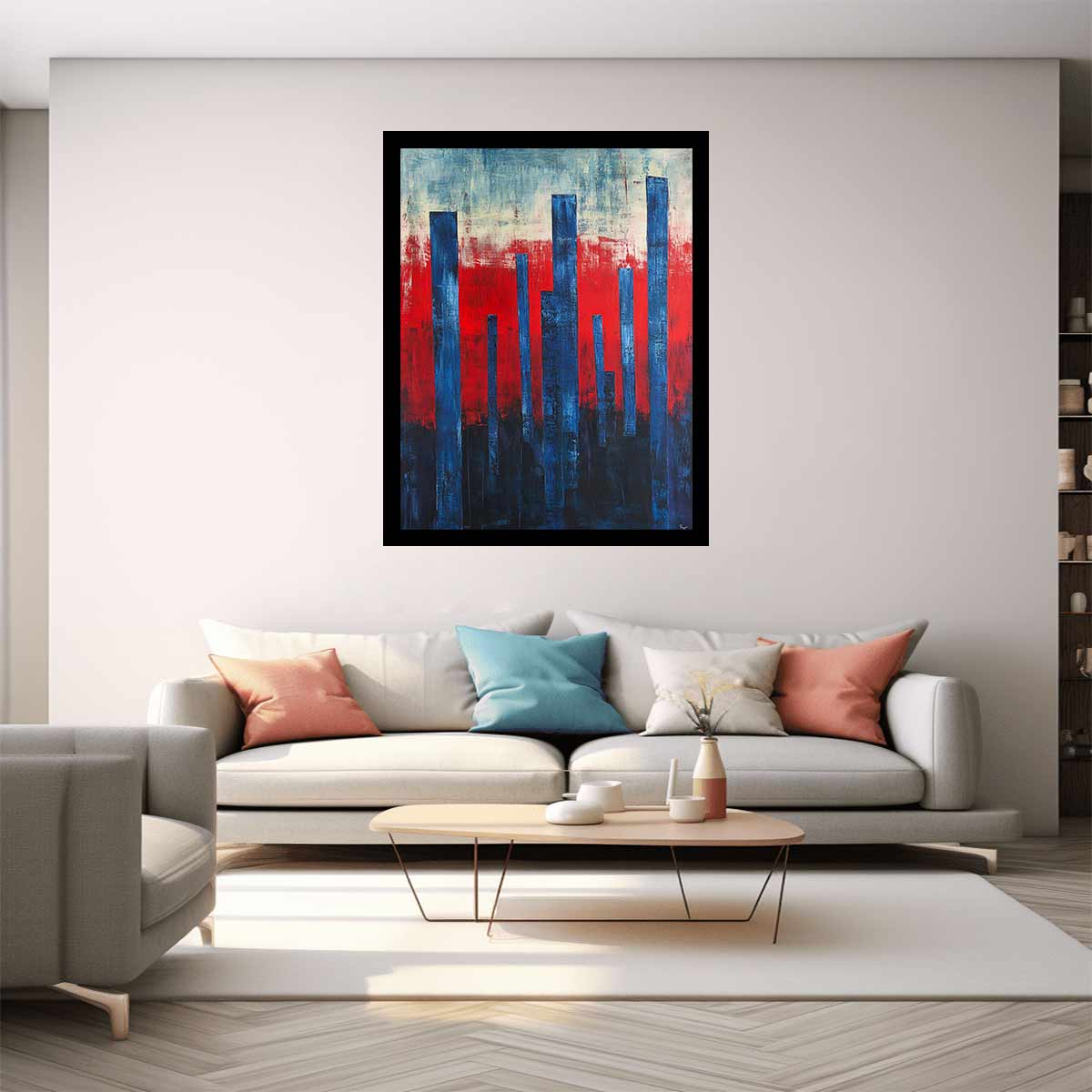 Blue Poles