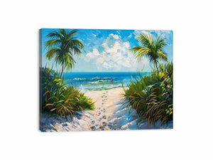 Beach Path Canvas Print