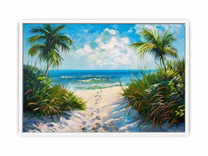 Beach Path Framed Print