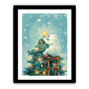 Christmas Bear Art Print