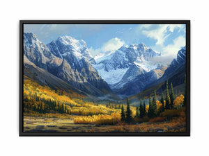 Mountains in Norway Painting