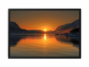 Midhnight Sun in Norway Painting