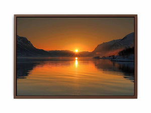 Midhnight Sun in Norway Poster