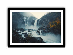 Langfoss Waterfall Art Print